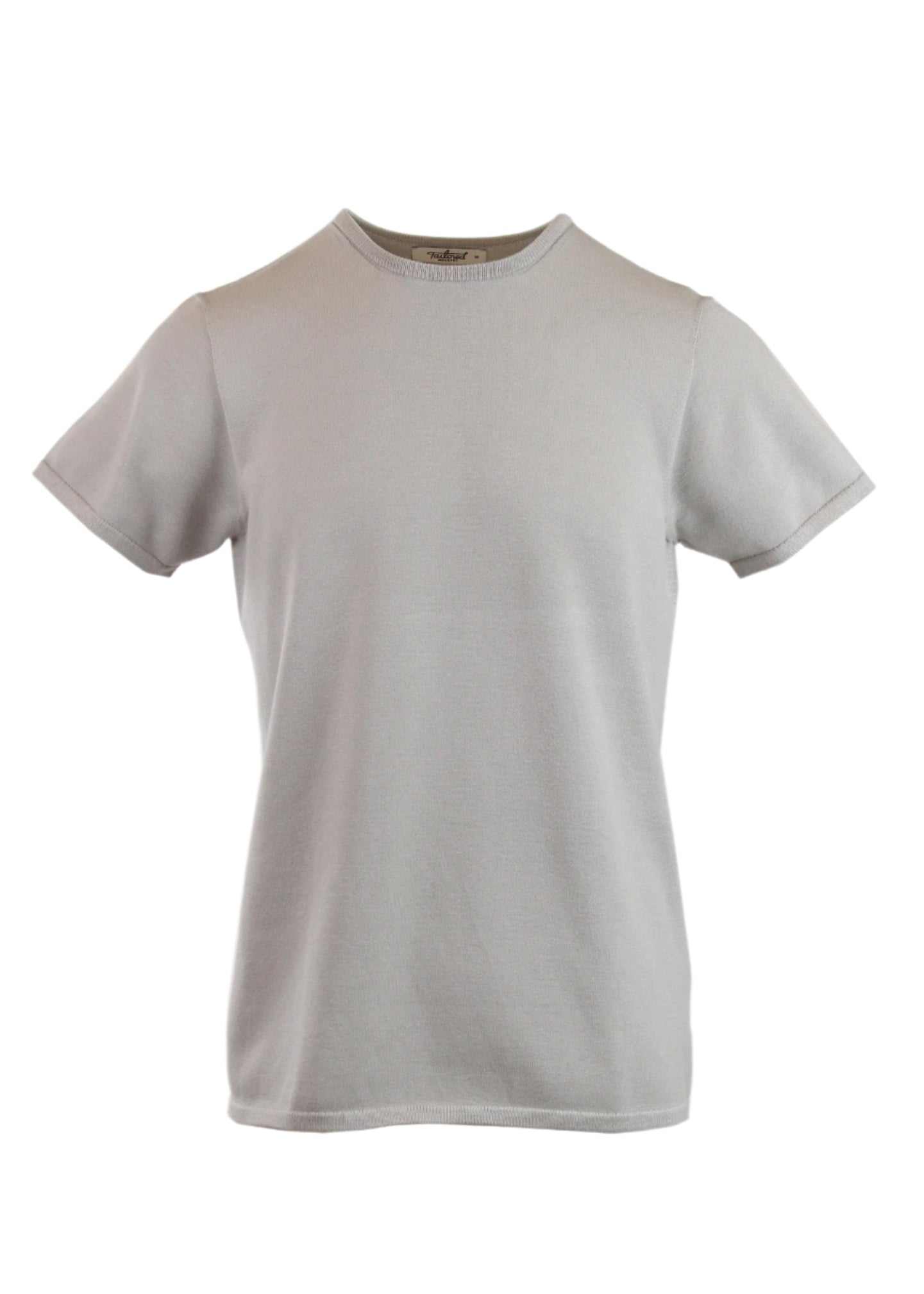 Light Grey Beckett Tee with tailored fit and seamless 3D print construction.