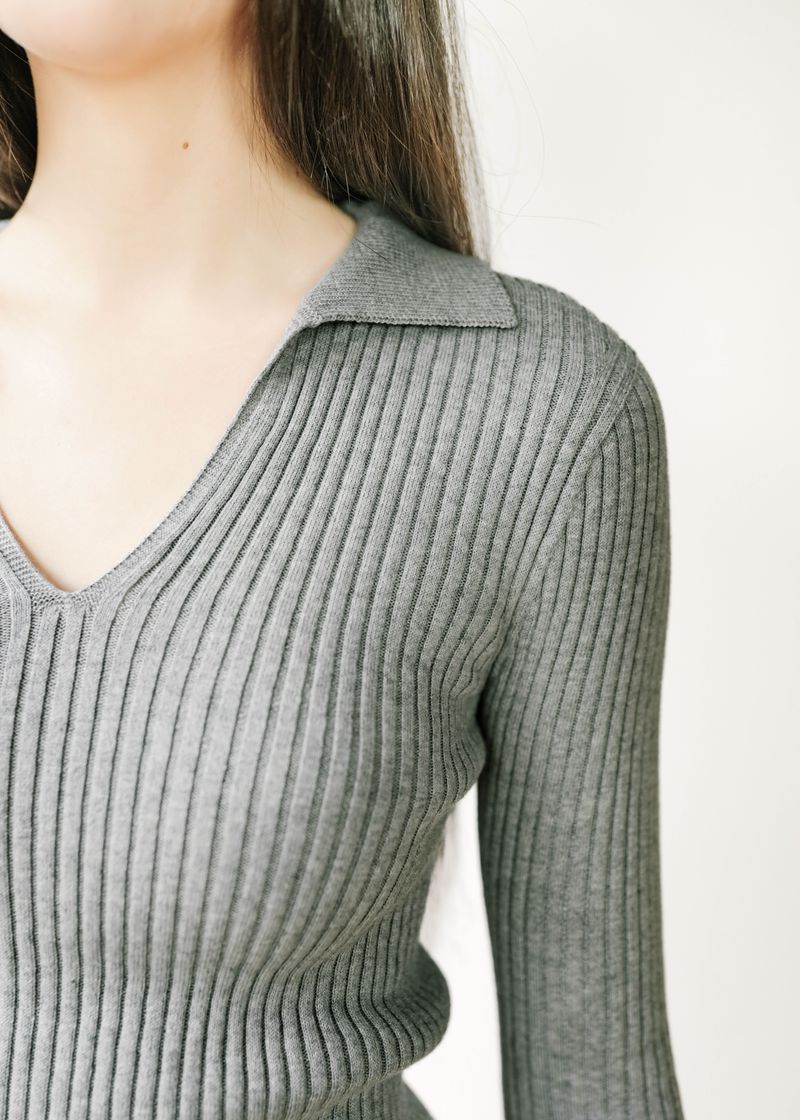 Everly Long Sleeve Polo (Color Options)