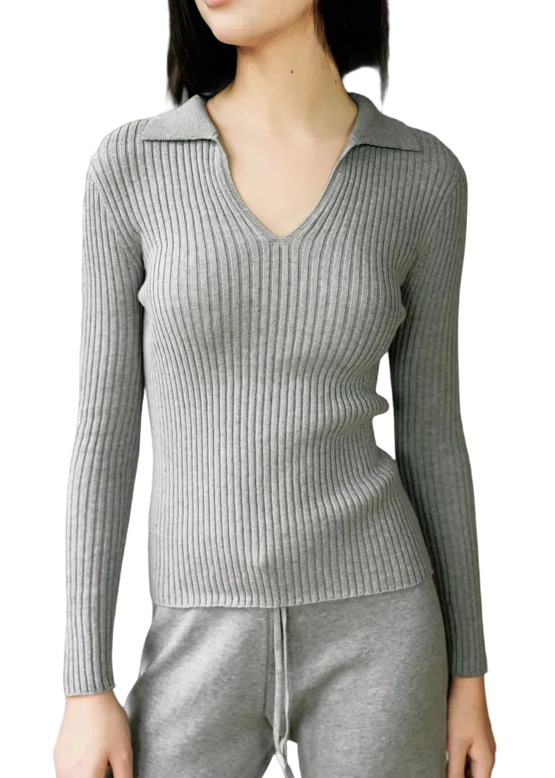 Everly Long Sleeve Polo (Color Options)