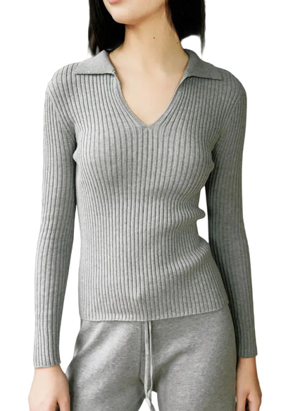Everly Long Sleeve Polo (Color Options)