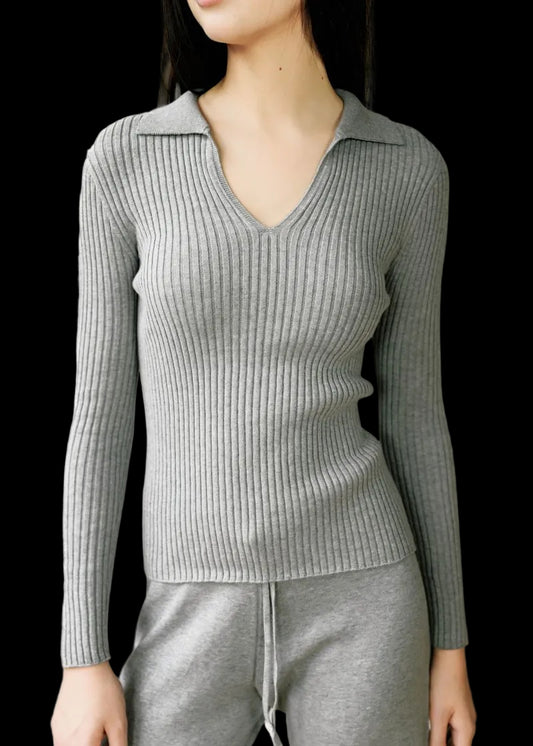 Everly Long Sleeve Polo (Color Options)