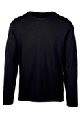 Saintt Sinners Sol Crewneck in black, full sleeves, eco-friendly material.